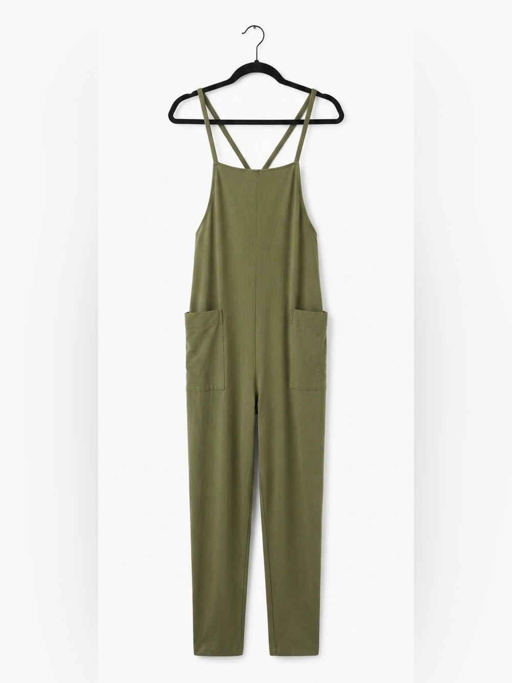 Storq Anytime Overalls Olive Green Jumpsuit Maternity Romper Size 3/M